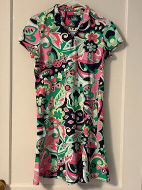 Melly M mini dress golf size XS preppy colorful retro athletic workout